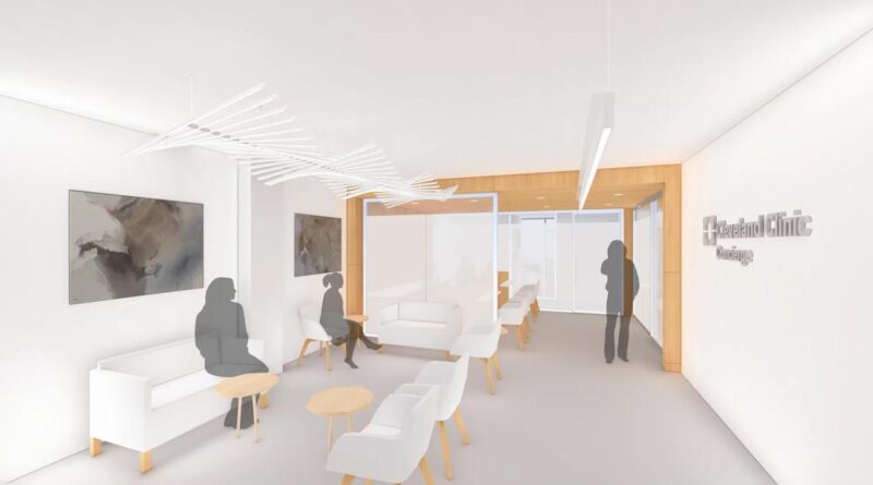 Artist's rendering of concierge medicine lobby.